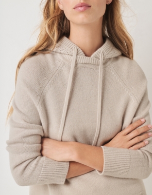 Luxury Cashmere Stitch Detail Hoodie