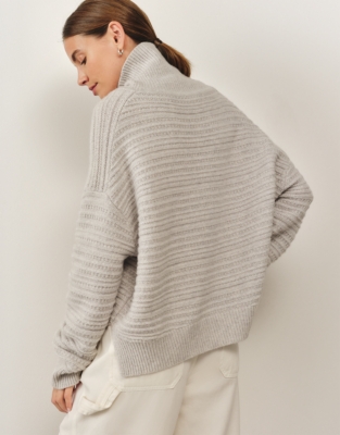 Luxury Cashmere Textured Stitch Sweater