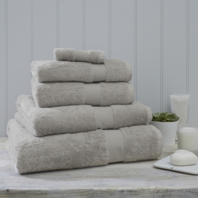 Luxury Egyptian Cotton Towel, Pearl Grey, Super Jumbo