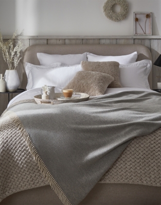 Luxury Wool Cashmere Throw