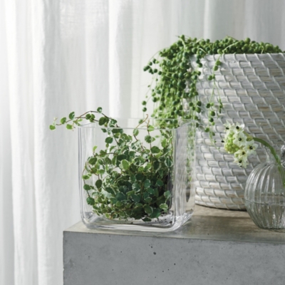 Lyndon Square Vase Home Decor The White Company US