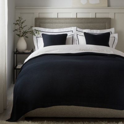 Black and shop white bed cushions