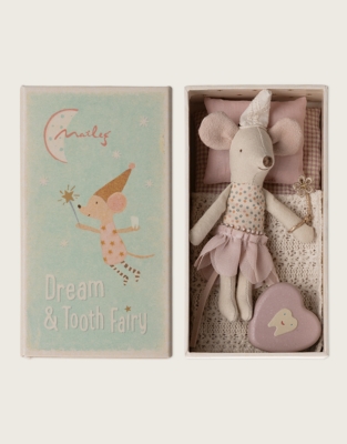 Maileg Tooth Fairy Mouse Little Sister in Matchbox 