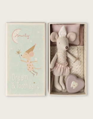 Maileg Tooth Fairy Mouse Little Sister in Matchbox 