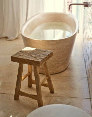 Malham Wooden Stool