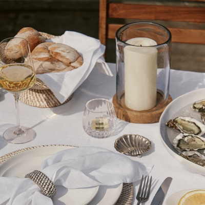 Mango Wood Candle Plate – Medium