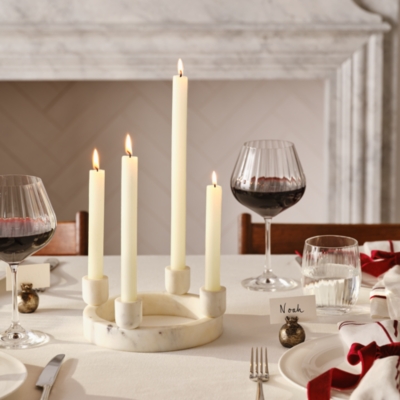 Marble 4 Piece Dinner Candle Ring