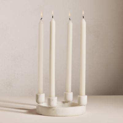 Marble 4 Piece Dinner Candle Ring