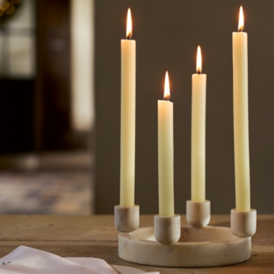 Marble 4 Piece Dinner Candle Ring