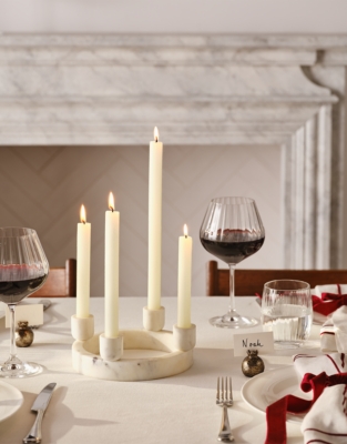 Marble 4 Piece Dinner Candle Ring