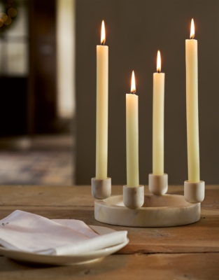 Marble 4 Piece Dinner Candle Ring