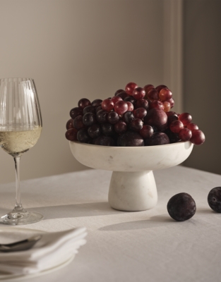Marble Footed Bowl