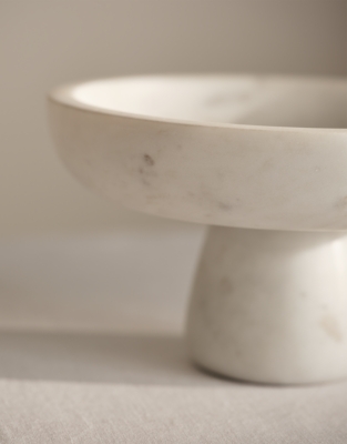 Marble Footed Bowl