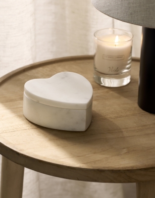 Marble Heart Trinket Box