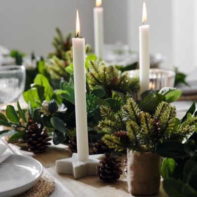 Marble Star Dinner Candle Holder Home Accessories Sale The White