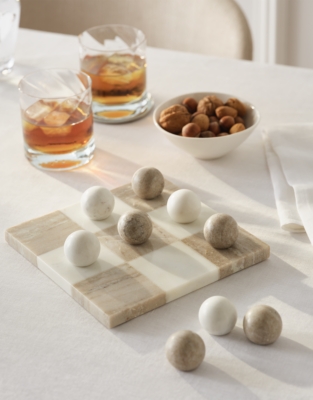 Marble Tic-Tac-Toe Board