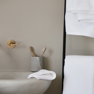 Marble Toothbrush Holder Bathroom Accessories The White Company US