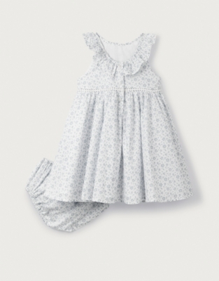 Margot Floral Organic Cotton Swing Dress (0–18mths)