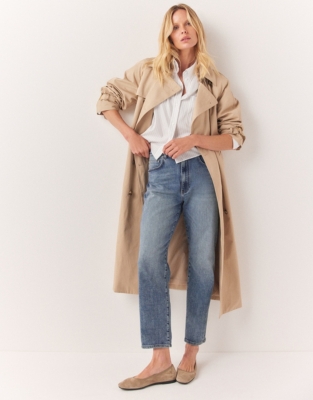 Marlow Ankle Grazer Authentic Straight Leg Jeans Jeans The White