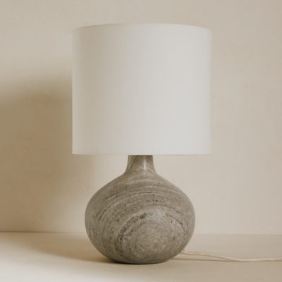 Marlow Marble Round Table Lamp