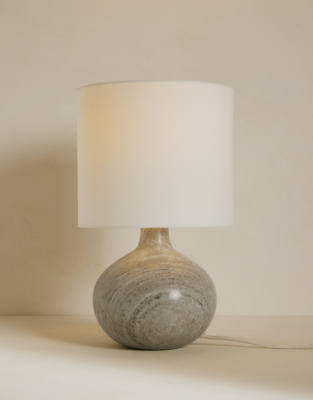 Marlow Marble Round Table Lamp