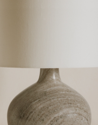 Marlow Marble Round Table Lamp