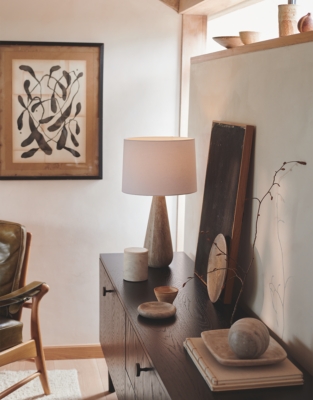 Marlow Marble Teardrop Table Lamp