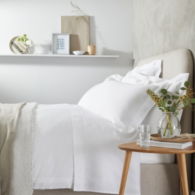 Marlow Oxford Pillowcase with Border Single Marlow Bed Linen