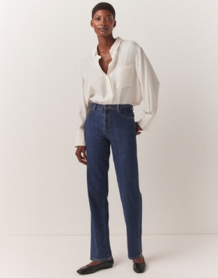 Marlow Straight Leg Jeans Pants & Shorts The White Company US