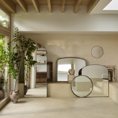 Marton Round Chrome Mirror