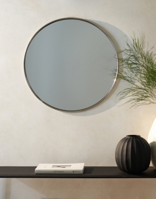 Marton Round Chrome Mirror