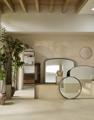 Marton Round Chrome Mirror