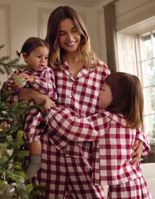 Matching Moments – Gingham Cotton Pyjamas
