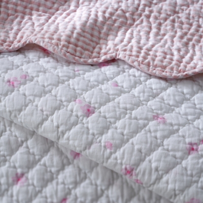 Megan Reversible Pink Gingham Bedspread Children's Home Sale The