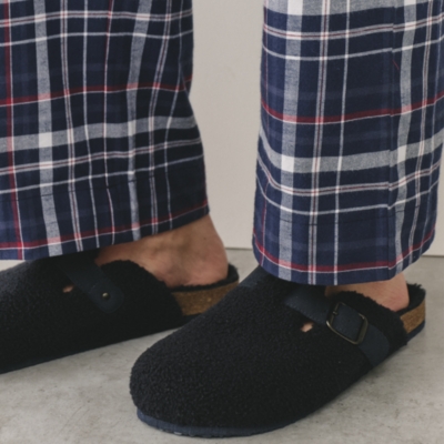 Men's Borg Corkbed Mule Slippers