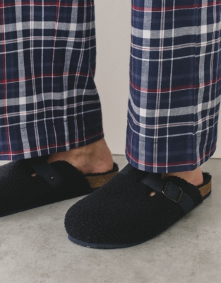 Men's Borg Corkbed Mule Slippers