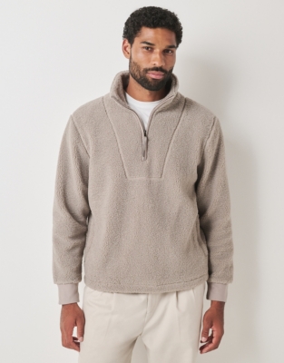 Men's Borg Half Zip Sweatshirt