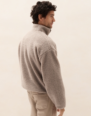 Men's Borg Half-Zip Sweatshirt