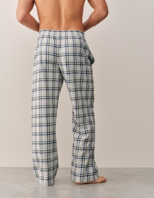 Men’s Brushed Cotton Check Pyjama Bottoms