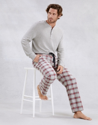 Men's BrushedCotton Check Pyjama Bottoms Nightwear & Robes Sale