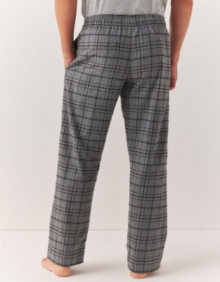Men’s Brushed Cotton Fine Checked Pajama Bottoms View All Menswear
