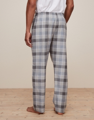 Men’s BrushedCotton Gingham Pajama Bottoms Sleepwear Sale The