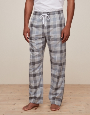 Men’s BrushedCotton Gingham Pajama Bottoms Sleepwear Sale The