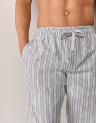 Men's Brushed Cotton Stripe PJ Bottom