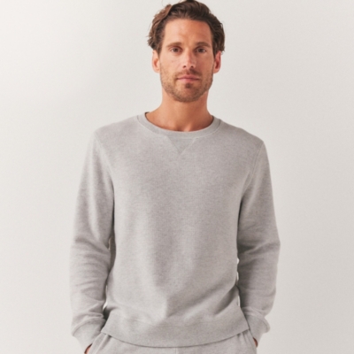 Men's Brushed Waffle Jersey Sweatshirt