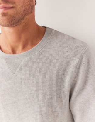 Men's Brushed Waffle Jersey Sweatshirt