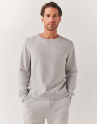 Men's Brushed Waffle Jersey Sweatshirt