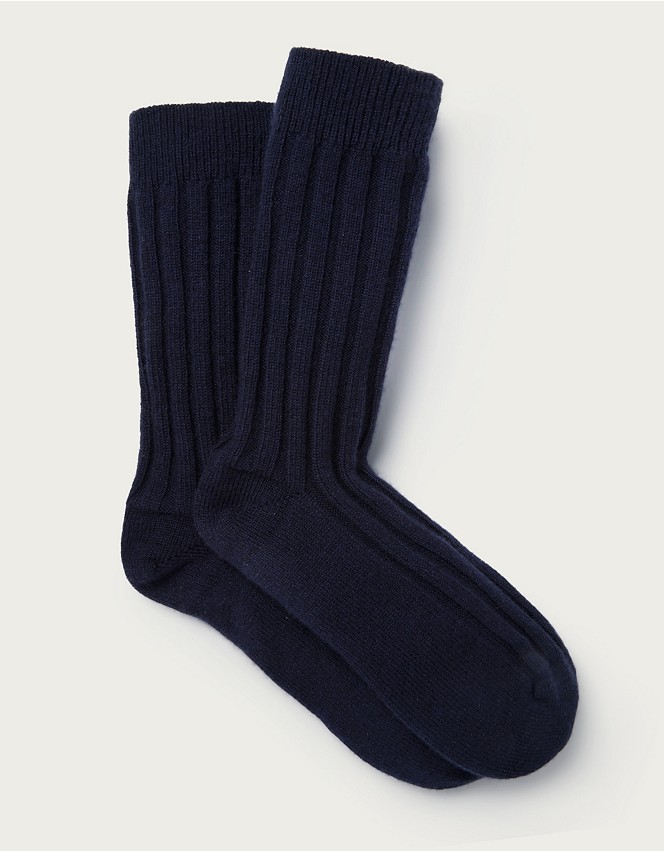 Men’s Cashmere Bed Socks | Nightwear & Robes Sale | The White Company UK