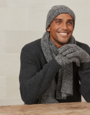 mens matching scarf and gloves