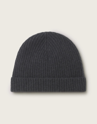 Men's Cashmere Ribbed Hat